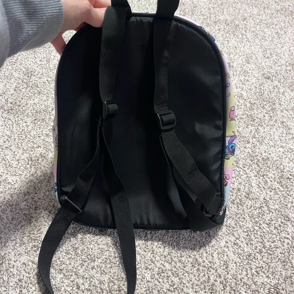 Disney Lilo & Stitch Mini Backpack Pastel Allover Print Zipper Bag